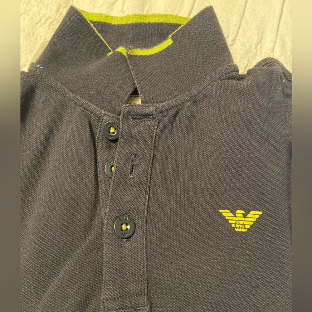 Armani Junior boys king sleeve polo.